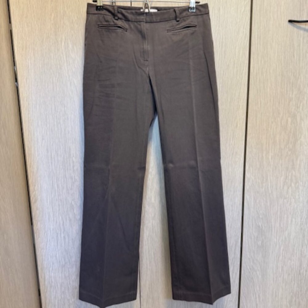 Calvin Klein Dark Grey Flare Khakis in Size 4